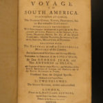 1760 Juan & Ulloa Scientific Voyages to South America GOLD MINING Incan PERU 2v