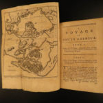 1760 Juan & Ulloa Scientific Voyages to South America GOLD MINING Incan PERU 2v