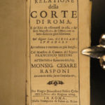 1664 Gregorio Leti Court of ROME Catholic Church Papacy BANNED Sestini de Camera