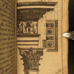 1680 Five Orders Architecture VIGNOLA Italian ART Michelangelo RARE French ed