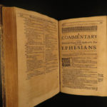 1658 Puritan Paul Baynes Bible Commentary on Ephesians Cotton Mather Influence