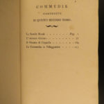 1790 Italian Theater 1ed Comedies of Gherardo Rossi Plays Bassano 4v BINDING