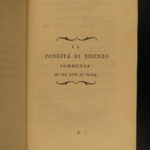 1790 Italian Theater 1ed Comedies of Gherardo Rossi Plays Bassano 4v BINDING