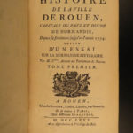 1775 History of ROUEN France Normandy Antoine Servin French Politics Travel 2v