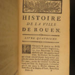 1775 History of ROUEN France Normandy Antoine Servin French Politics Travel 2v