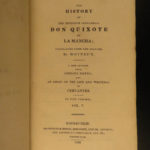 1822 Don Quixote Cervantes Chivalry Motteux English Lockhart Notes SCOTTISH 5v