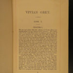 1881 Novels Earl Beaconsfield Disraeli Sybil Vivian Grey Venetia Coningsby 11v