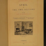 1881 Novels Earl Beaconsfield Disraeli Sybil Vivian Grey Venetia Coningsby 11v