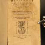 1542 Herodotus Histories Greek Latin Caesar ROME GREECE Egypt Persia Xerxes