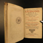 1692 Works of CICERO Politics Philosophy ROME Letters Dutch Jacob Gronovio Latin