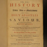 1684 William Cave History of Apostles Martyrs St Paul St Peter BIBLE Scenes ART
