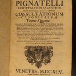 1695 ENORMOUS Council Trent FOLIOS Italian Pigantelli Canonicae Catholic Church