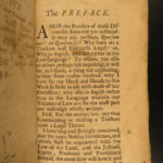 1689 English LAW & Lawyers Office Duty of Executors Common Wills Lawsuits RARE