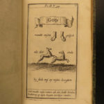 1736 DUTCH Little Holy Bible 150 Illustrated Allegory ART Bybel Amsterdam RARE