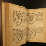 1677 1ed Antiquities of EXETER England Devon Devonshire MAP Coats-of-Arms Izacke