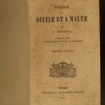 1855 Voyages in Sicily & Malta Patrick Brydone Italy Geography Mt Etna BINDING