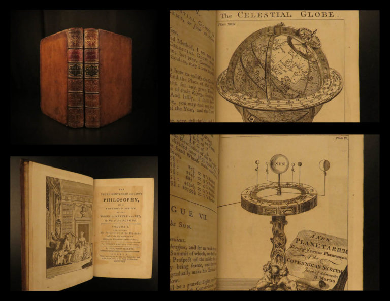 Image of 1772 Benjamin Martin Isaac Newton Philosophy Geography Science Navigation MAPS
