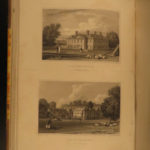 1831 Architecture Views of Mansions Castles England Illustrated Statues ART Neale