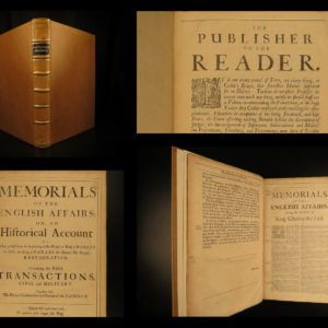 1682 England Civil War 1ed Whitlocke Memorials of Charles I Cromwell FOLIO RARE