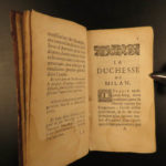 1682 1st & ONLY ed Duchess of Milan by Jean de Prechac French Literature Italy