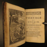 1670 Lucan PHARSALIA Julius Caesar Civil War Pompey Rome French Illustrated
