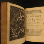 1670 Lucan PHARSALIA Julius Caesar Civil War Pompey Rome French Illustrated