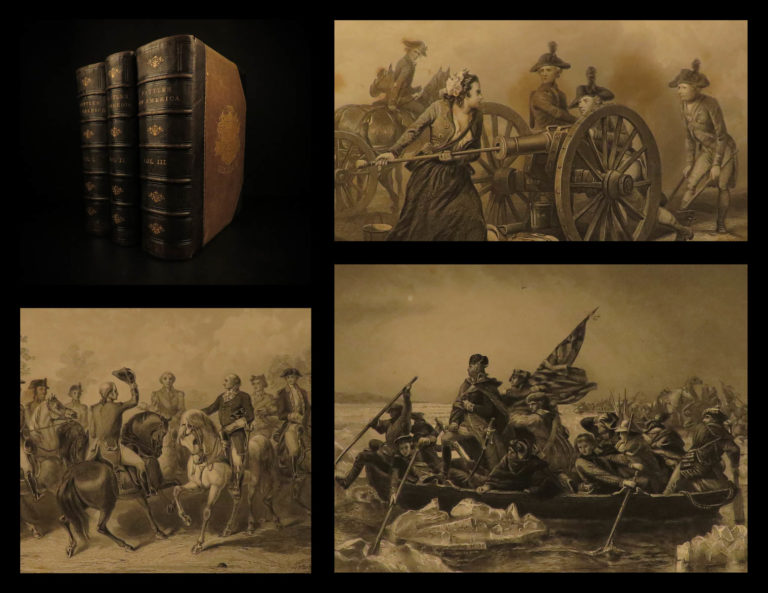 Image of 1878 Battles of America Sea & Land Tomes Revolutionary WAR Navy Illustrated 3v