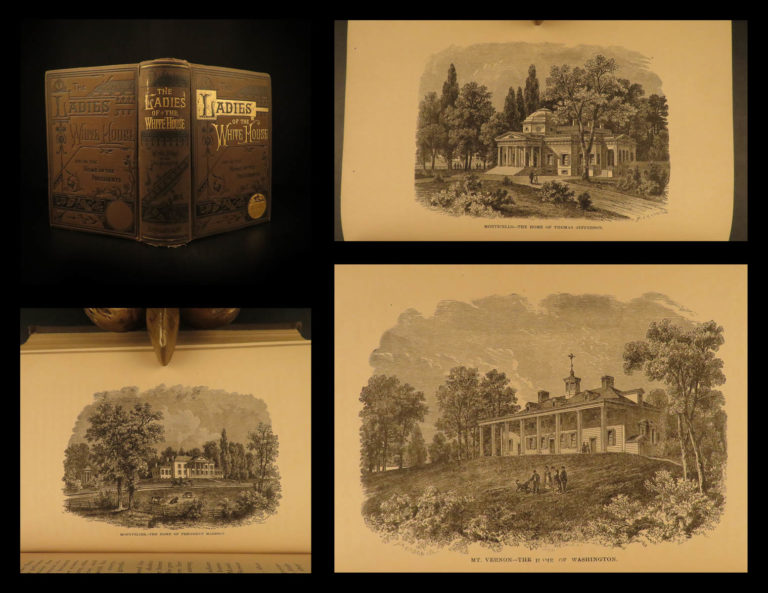 Image of 1881 Ladies of White House Illustrated First Lady Portraits President Lincoln