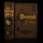 1882 Our Western Empire America INDIANS California Gold Mining Atlas MAPS Texas