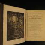 1882 Our Western Empire America INDIANS California Gold Mining Atlas MAPS Texas