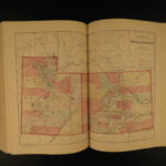 1882 Our Western Empire America INDIANS California Gold Mining Atlas MAPS Texas