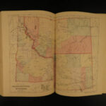 1882 Our Western Empire America INDIANS California Gold Mining Atlas MAPS Texas