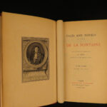 1884 EXQUISITE Jean de La Fontaine Tales & Novels Contes Eisen Illustrated 2v