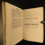 1685 Minority Report 1ed History of Louis IX Louis XI Henry II French Kings