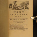 1760 Art of Painting 1ed by Watelet Illustrated Poem da Vinci Michelangelo Durer