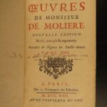 1730 Works of MOLIERE French Literature Misanthrope School for Wives 8v SET