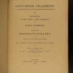 1861 Anglo-Saxon Saxon Manuscript Swithin Mary Egypt Earle Gloucester Fragments