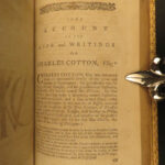 1784 Complete Angler Fishing Hunting Angling Fish Trout Cotton Walton Hawkins