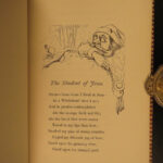 1889 FINE BINDING Book of Ballads English Scottish Wm Aytoun Cartoon Illustrated
