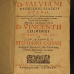 1696 FALL of ROME Salvian Gaul & Vincent Lerins Early Christian Martyrdom RARE