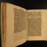 1696 FALL of ROME Salvian Gaul & Vincent Lerins Early Christian Martyrdom RARE