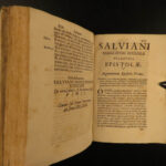 1696 FALL of ROME Salvian Gaul & Vincent Lerins Early Christian Martyrdom RARE