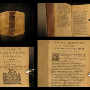 1637 RARE Scottish Poetry 1ed Jon Scotstarvit Florentius Volusenus SCOTLAND Delitiae
