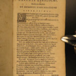 1637 RARE Scottish Poetry 1ed Jon Scotstarvit Florentius Volusenus SCOTLAND Delitiae