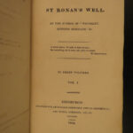 1822 1st eds SCOTTISH Sir Walter Scott Saint Ronan’s Well Peveril of Peak 7v SET