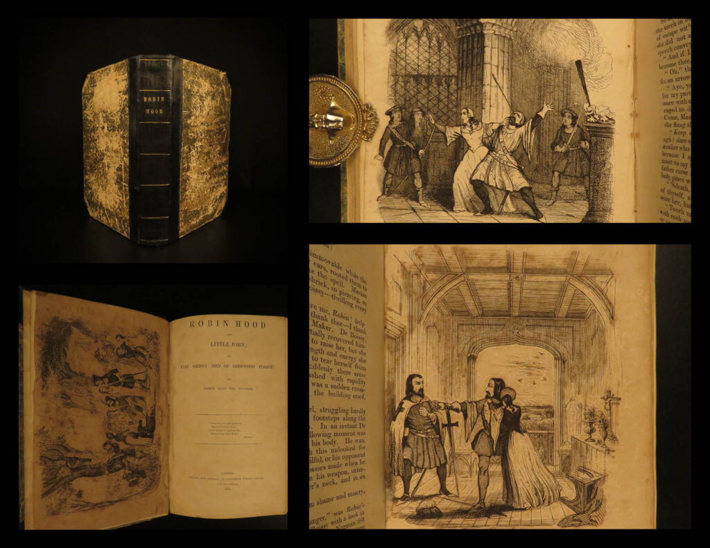 1840 robin hood legendary english folklore ballads poems illustrated little john | robin hood has become one of the world’s most well-known legendary heroes from english folklore. Robin and his merry men were known to common thieves who sought to better the poor and take care of the sick. The name robin hood has become synonymous with outlaws who do not reveal their identity.   this 1840 edition was published in london by hextall and foster and <strong>features 55 fine engravings. </strong>