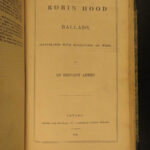 1840 Robin Hood Legendary English Folklore Ballads Poems Illustrated Little John