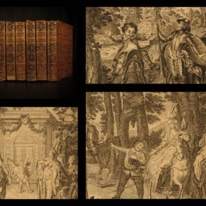 1781 Don Quixote la Mancha Cervantes Picart & Aubin Illustrated French 6v Lyon
