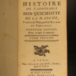 1781 Don Quixote la Mancha Cervantes Picart & Aubin Illustrated French 6v Lyon