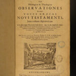 1679 1ed Greek BIBLE Critica Sacra New Testament Language Study Latin Ed Leigh